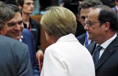 Grèce: Tsipras, Merkel, Hollande et Tusk proposent un projet de compromis