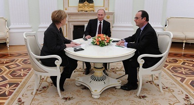 Ukraine: Accord entre Poutine, Hollande et Merkel pour un projet de plan de paix