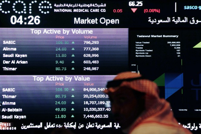 Déficits records en Arabie: la bourse de Ryad chute de plus de 3%
