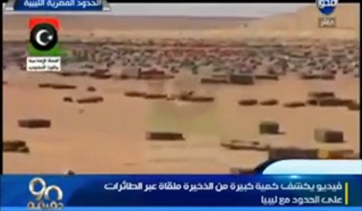 Largage massif d’armes à la frontière égypto-libyenne