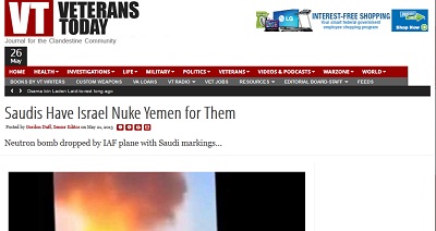 Yémen: la bombe de Noqom, à neutron, larguée par un avion israélien, ....?