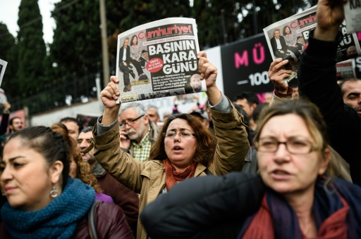 Turquie: manifestation contre l’incarcération de deux journalistes