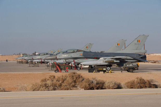 Coalition contre Daech: fin de la mission des six F-16 belges
