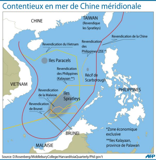 Comparaison mer de Chine - Ukraine: les USA misent sur la confrontation