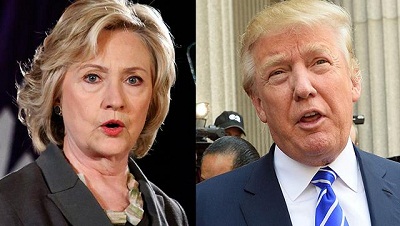 Mauvais sondages pour Hillary Clinton contre Donald Trump
