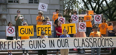 L’université du Texas autorise les armes en classe