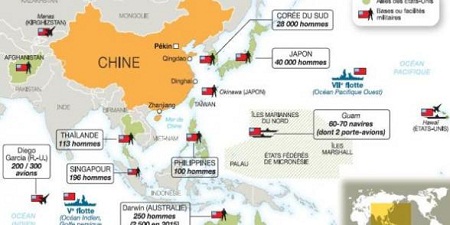 Les États-Unis accélèrent leur encerclement militaire de la Chine