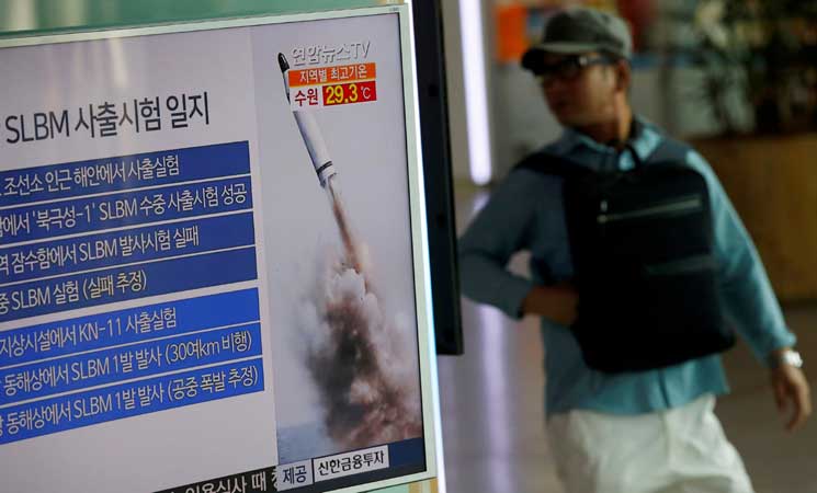 La Corée du Nord tire trois missiles balistiques au large de sa côte est