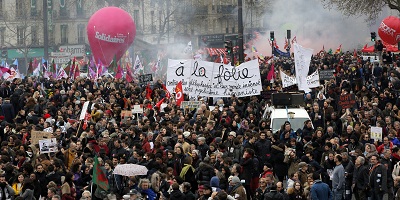 France:plus d’un million de manifestants contre la loi de travail,dans 50 villes