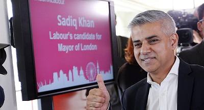 Le travailliste Sadiq Khan, un musulman, devient maire de Londres