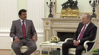 Poutine et l’Emir du Qatar s’entretiennent sur la Syrie à Moscou