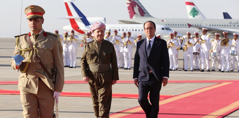 Hollande et Barzani discutent de Mossoul, le Charles de Gaulle bientôt en action