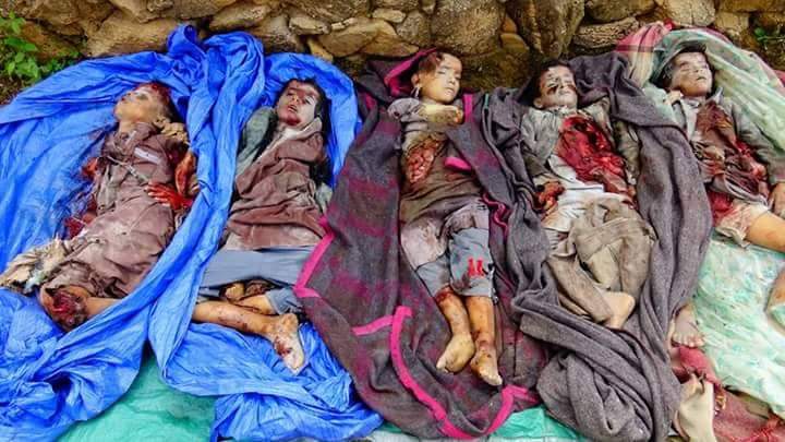 Yémen: En images et vidéo le massacre saoudien contre une école d’enfants