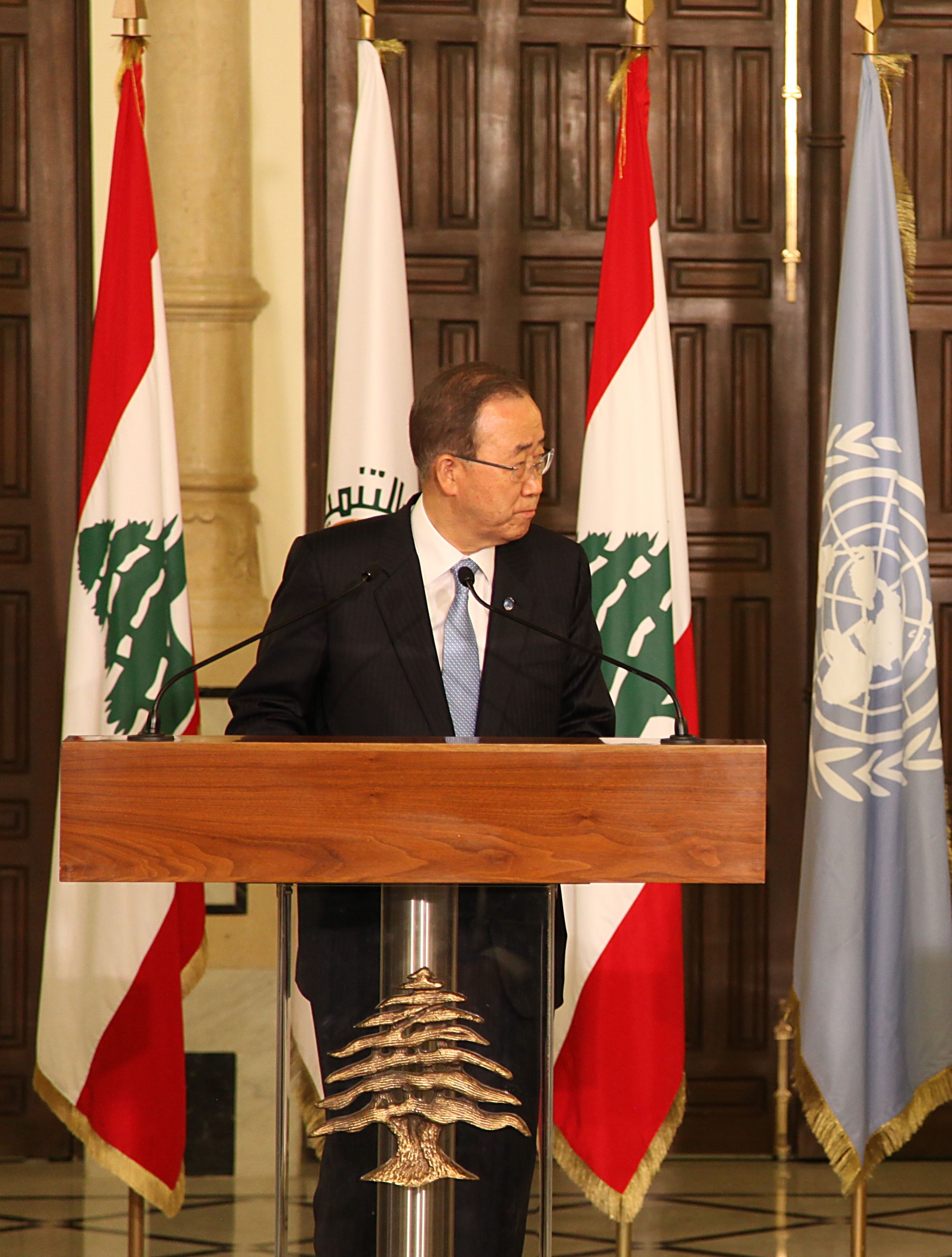 Ban Ki-moon visite le Liban..