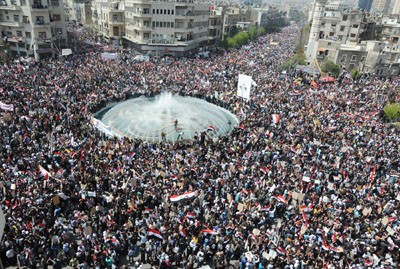 Manifestations millionnaires en Syrie  pour soutenir le président Bachar alAssad