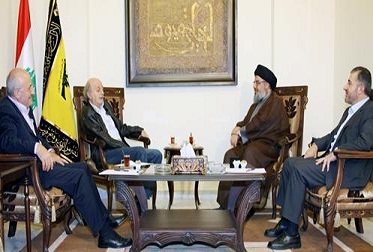 Sayed Nasrallah rencontre Joumblatt
