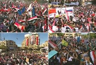 Syrie : deuxième journée de manifestations de soutien à Assad