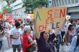 Protestas en el Sur de Chile