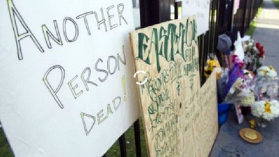 Protestas en California contra la Muerte de un Latino a manos de un Polic&iacutea