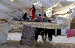 Protestas en un Campo de Refugiados Sirios en Jordania