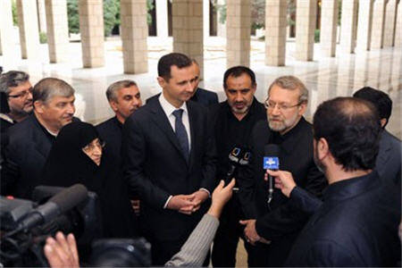 Assad y el Jefe del Parlamento Iraní Saludan la Victoria de la Resistencia en Gaza