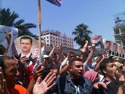 Manifestaci&oacuten pro-Assad en Turqu&iacutea