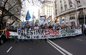 Argentinos se manifiestan en solidaridad con Gaza
