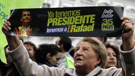 Correa Arrasa en las Elecciones Ecuatorianas
