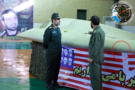 Irán exhibe una copia del drone estadounidense RQ-170