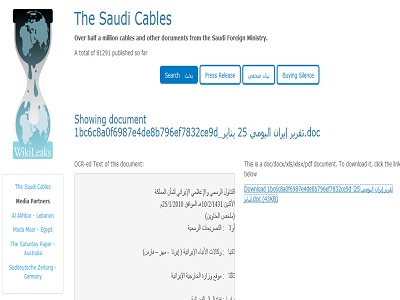 Wikileaks muestra la obsesión del régimen saudí hacia Irán y los shiíes
