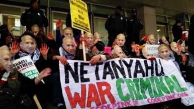 Manifestantes norteamericanos protestan contra visita de Netanyahu
