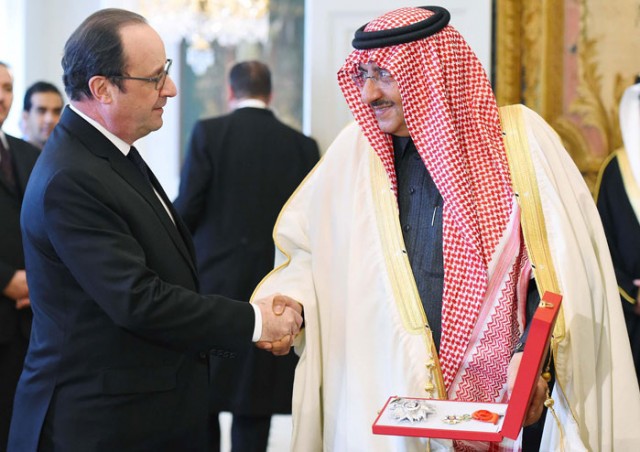 Hollande concede la Legión de Honor a ministro del Interior saudí
