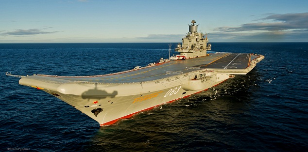 Rusia envía a su portaaviones Almirante Kuznetsov a Siria para ataques