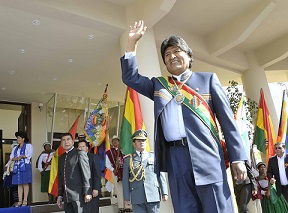 Aumenta la tasa de aprobación del presidente Evo Morales