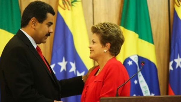 Maduro muestra solidaridad venezolana con Rousseff