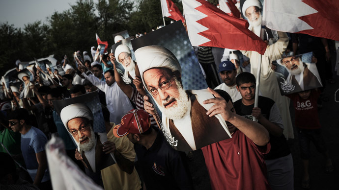 Manifestaciones en Bahrein en solidaridad con Sheij Isa