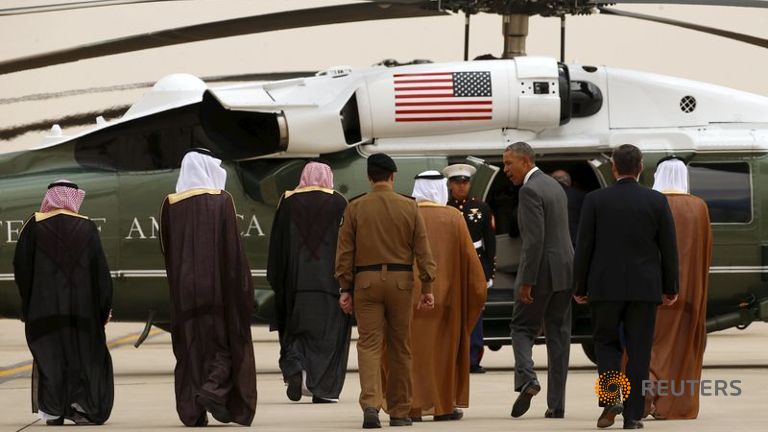 Frío recibimiento a Obama en Riad
