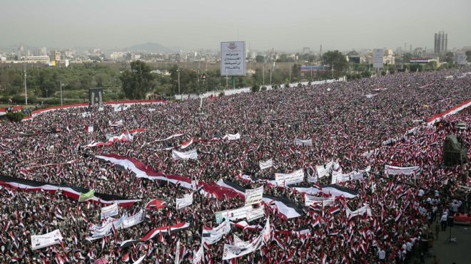 Un millón de yemeníes se manifiesta a favor del Consejo Político Supremo