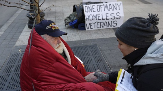 Se incrementa el desamparo a veteranos de guerra de EEUU